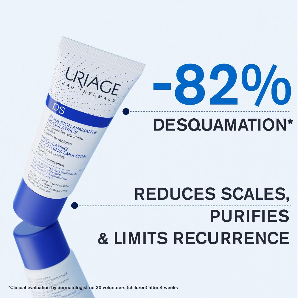 Uriage D.S. Regulating Emulsion, Irritation, Redness, Scales 40ml