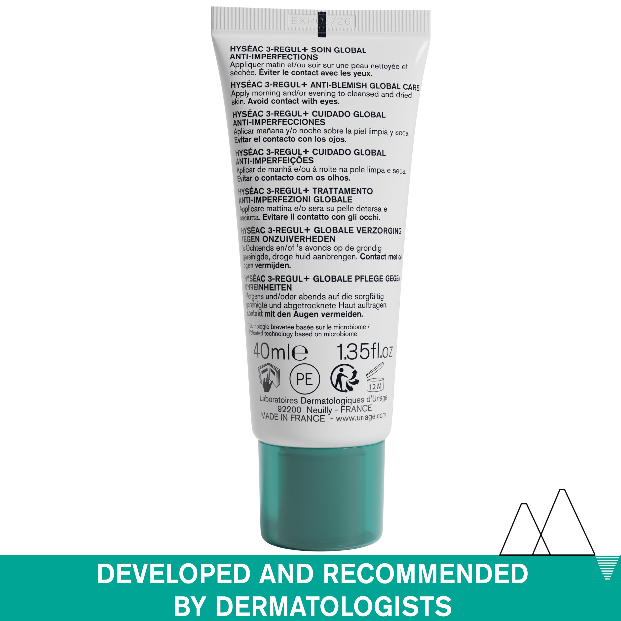 Uriage Hyséac 3-Regul + Anti-Imperfection Treatment Cream 40ml