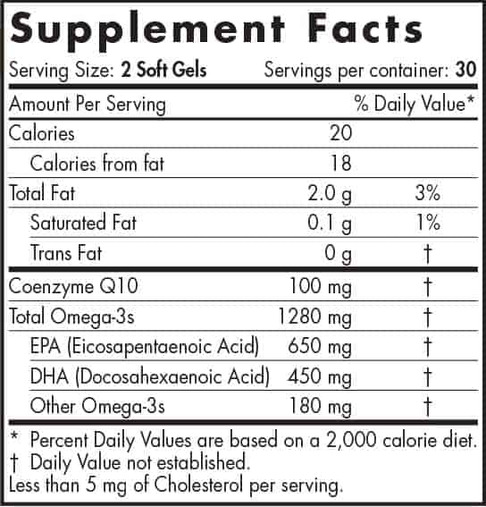 Nordic Naturals Ultimate Omega with CoQ10 (60caps)