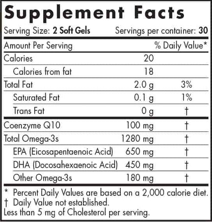 Nordic Naturals Ultimate Omega with CoQ10 (60caps)