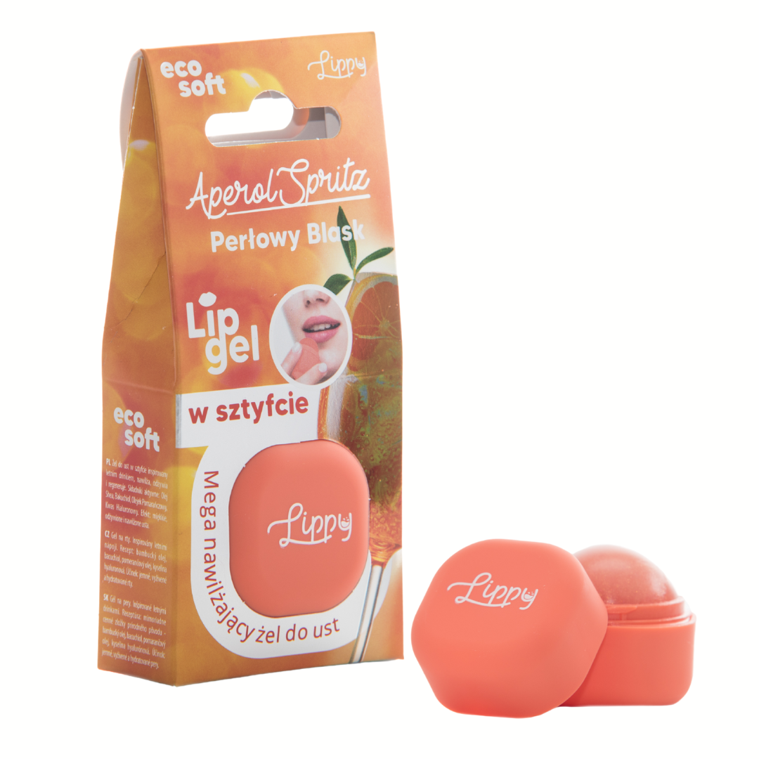 Lippy Aperol Spritz Pearly Shine Natural Lip Balm by Lerelle Beauty