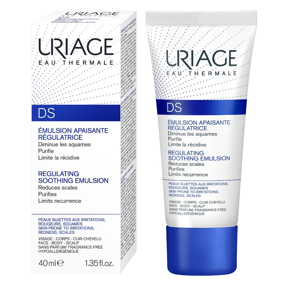 Uriage D.S. Regulating Emulsion, Irritation, Redness, Scales 40ml