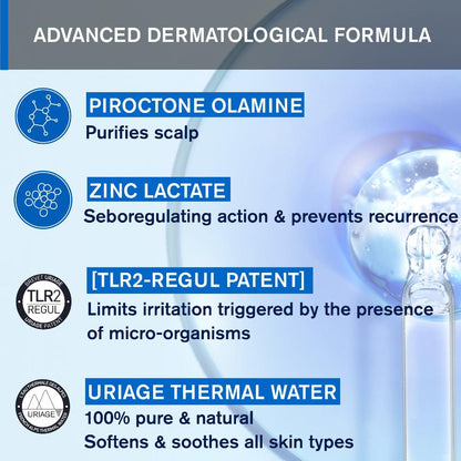 Uriage D.S. Hair Anti-Dandruff Treatment Shampoo 200ml