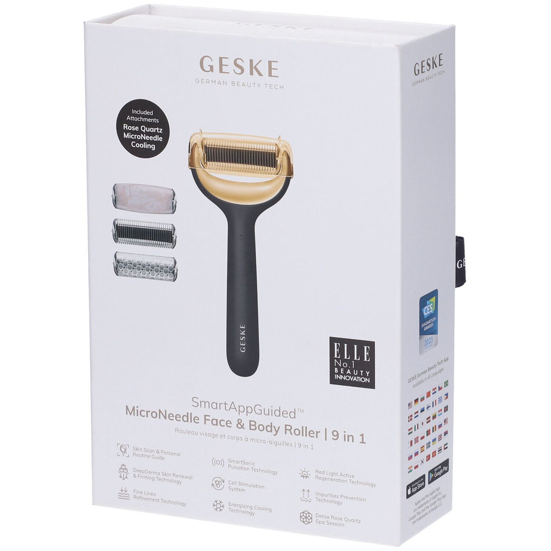 GESKE Microneedle Face &amp; Body Roller 9 in 1