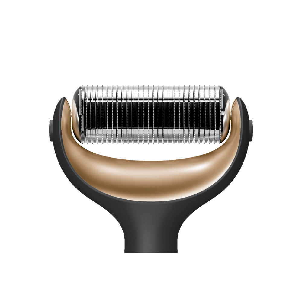GESKE Black and Gold Face Roller MicroNeedle Head