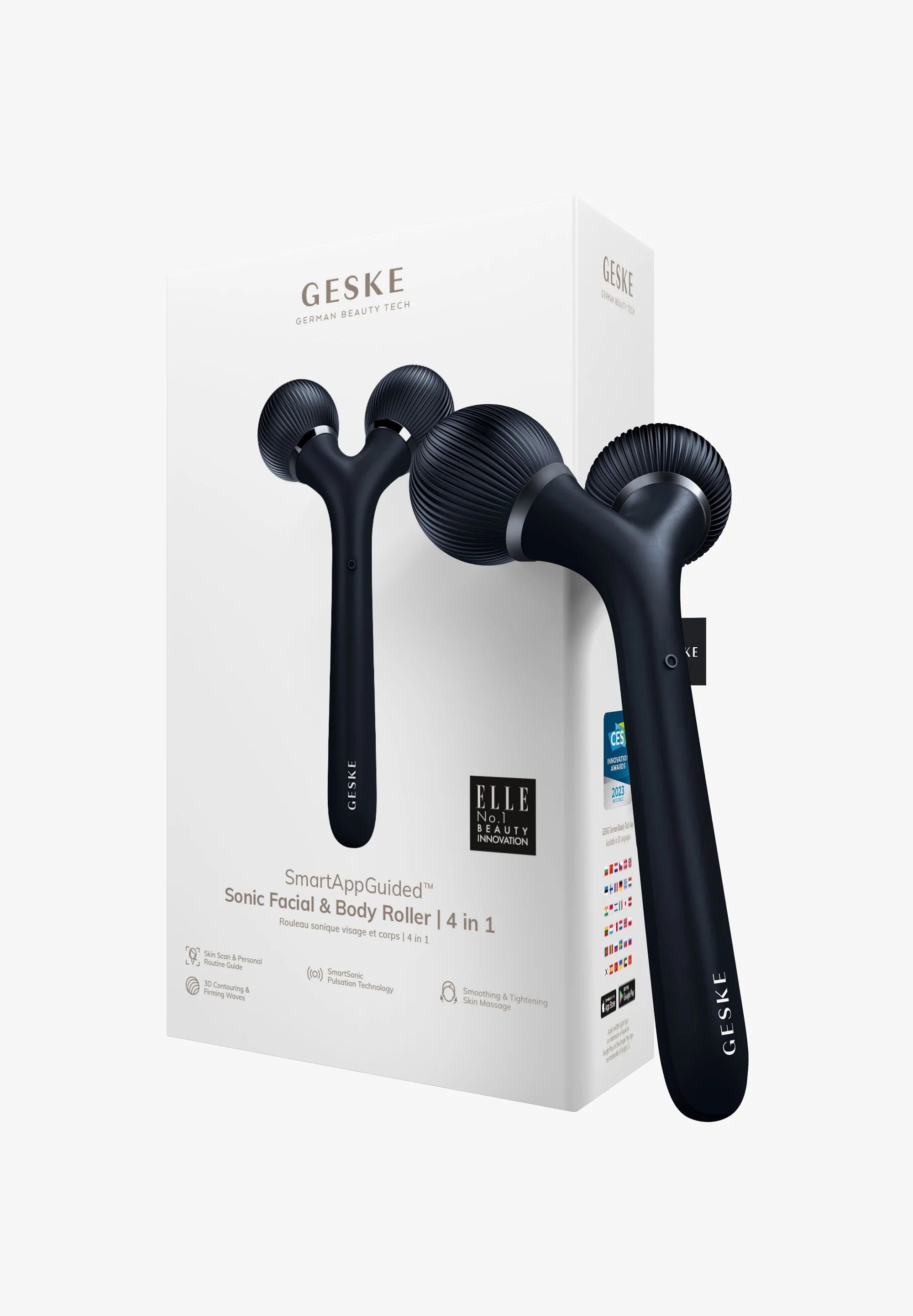 GESKE Sonic Facial &amp; Body Roller 4 in 1