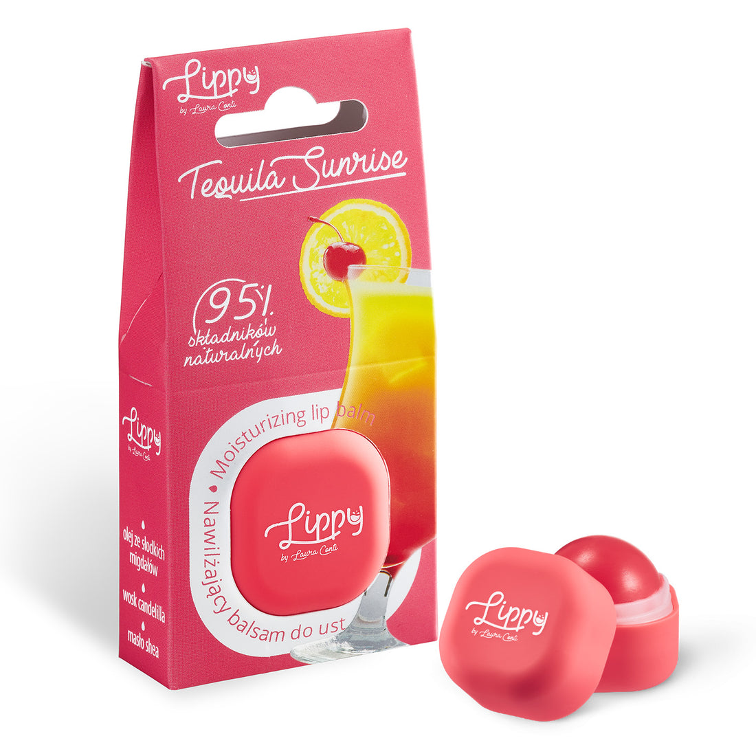 Lippy Tequila Sunrise Natural Lip Balm by Lerelle Beauty