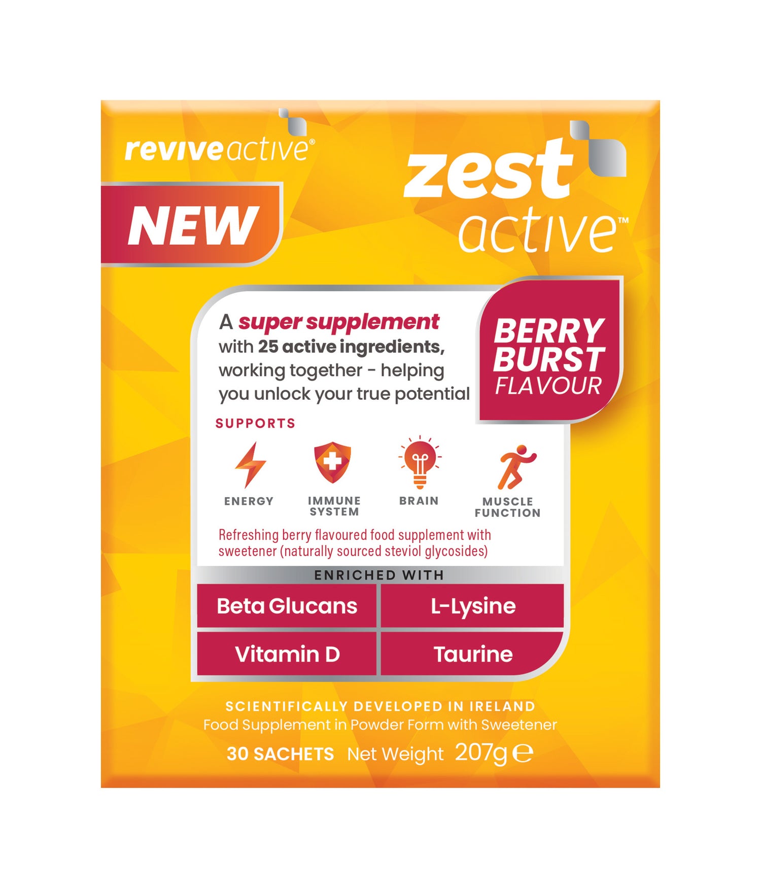 Revive Active Zest Active Berry Burst 30pk
