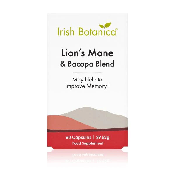 Irish Botanica Lions Mane and Bacopa capsules (60)