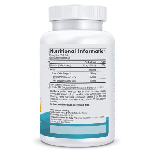 Nordic Naturals Ultimate Omega with D3 (60caps)