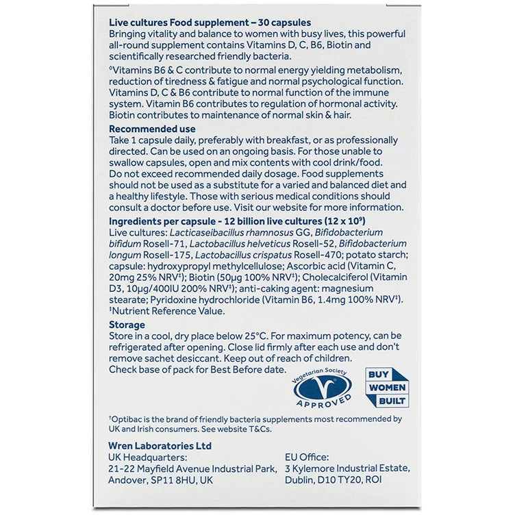 Optibac Womens Wellbeing (30caps)